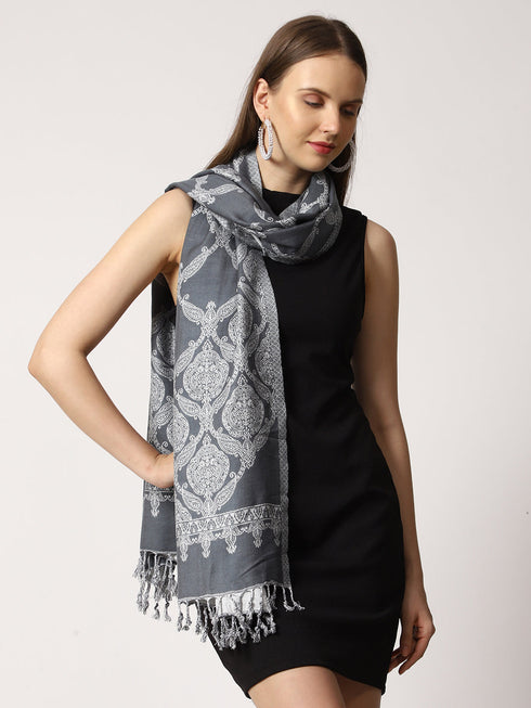 Women's Jamawar Wool Stole